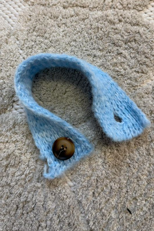 Big Softie Batwing Or Butterfly Knit Baby Blue - **
